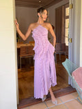 Anabella Halter Midi Dress by SIENA