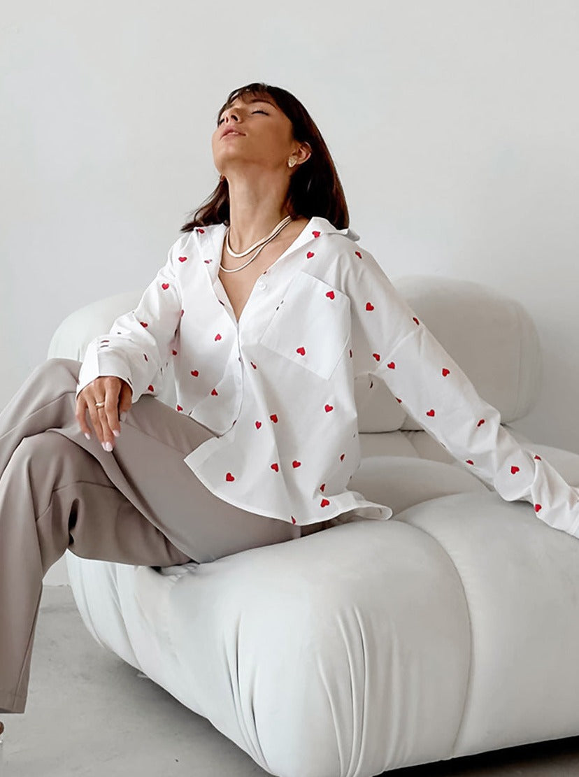 Heart Printed Shirt by SIENA - image 5