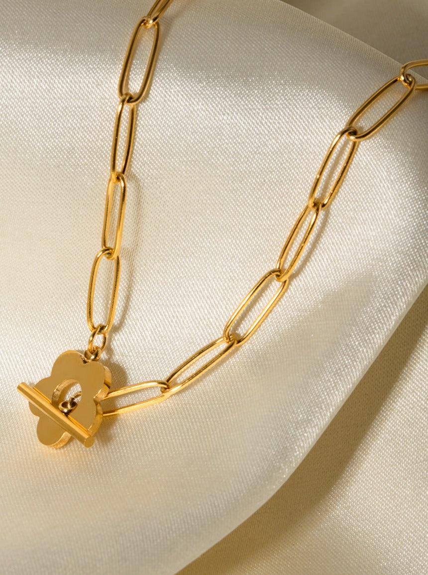 Floral Gold Necklace by SIENA - image 3