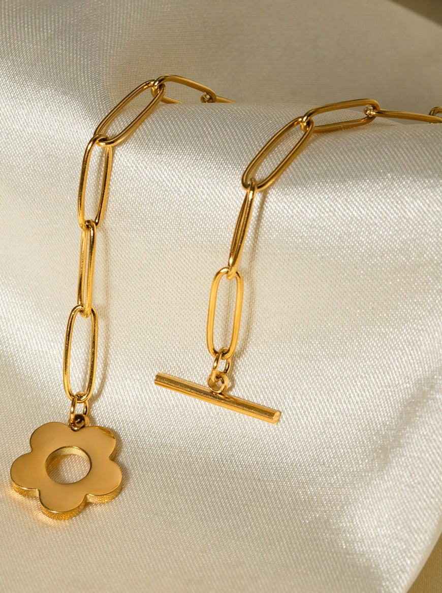Floral Gold Necklace by SIENA - image 4