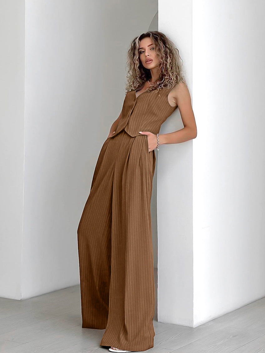 Striped Buttoned Pants Set by SIENA - image 7