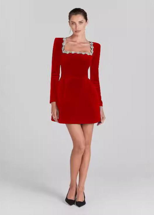 Valentine Velvet Mini Dress by SIENA - image 2