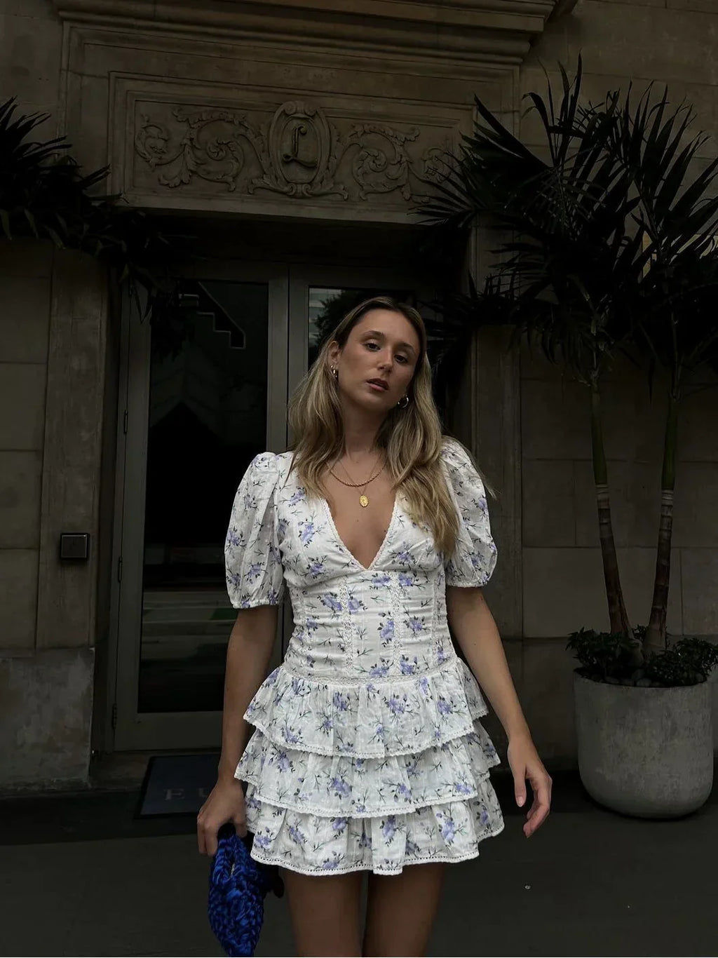 Andie Floral Mini Dress by SIENA - image 3