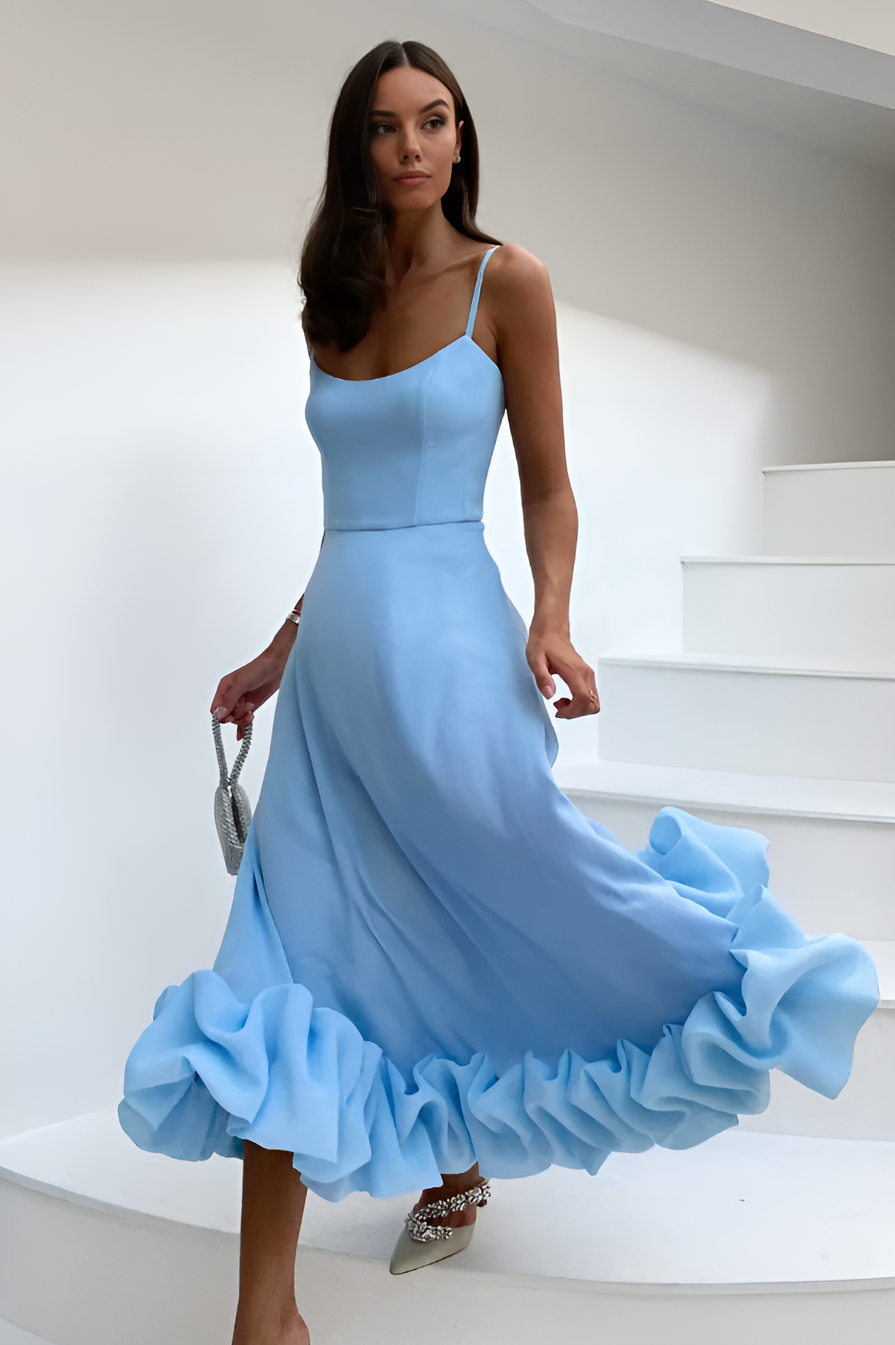 Flounce Corset Midi Dress by SIENA - image 6