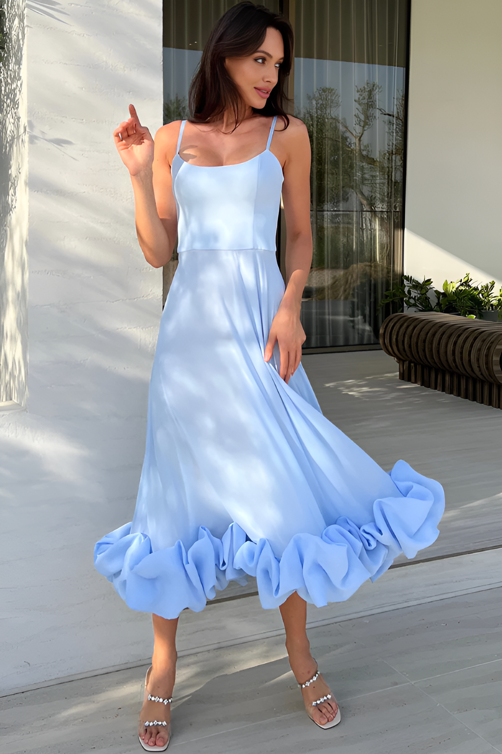 Flounce Corset Midi Dress by SIENA - image 7