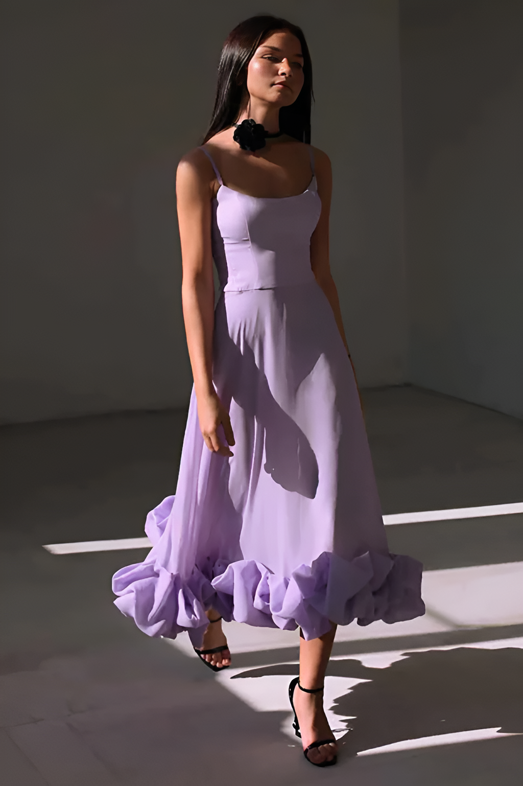 Flounce Corset Midi Dress by SIENA - image 4