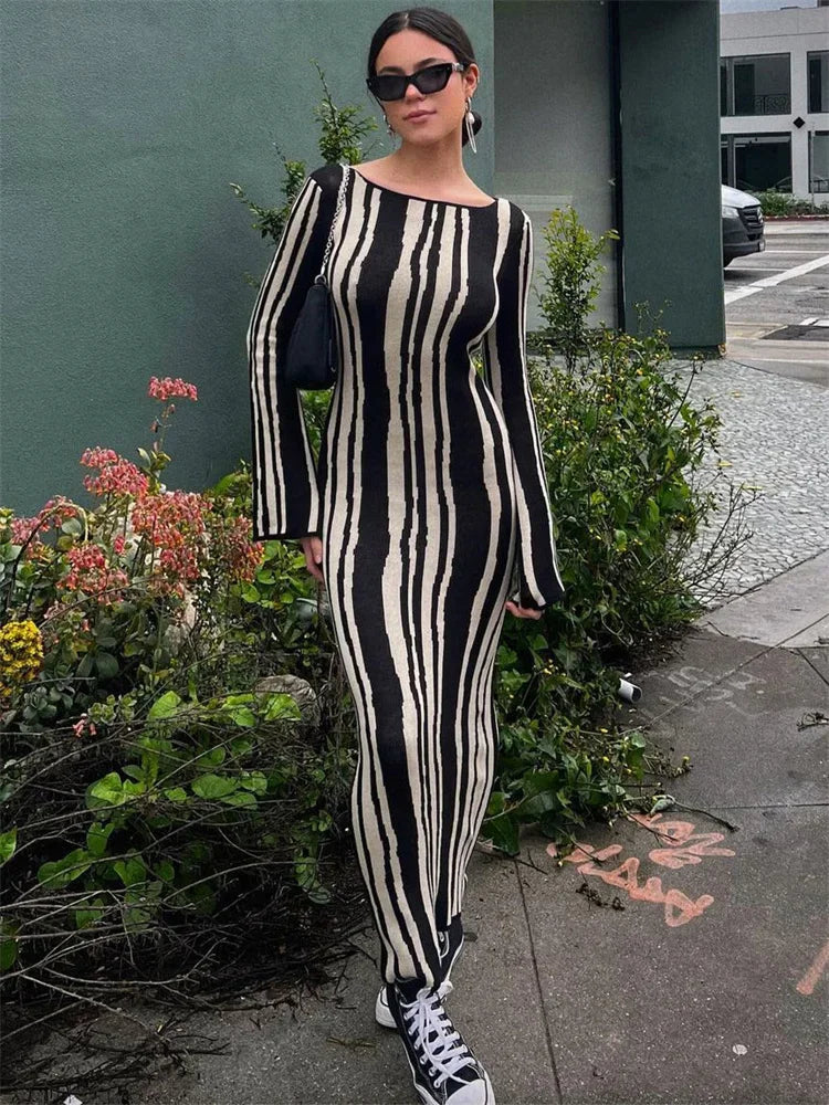 Zebra High Waist Maxi Dress by SIENA - image 3