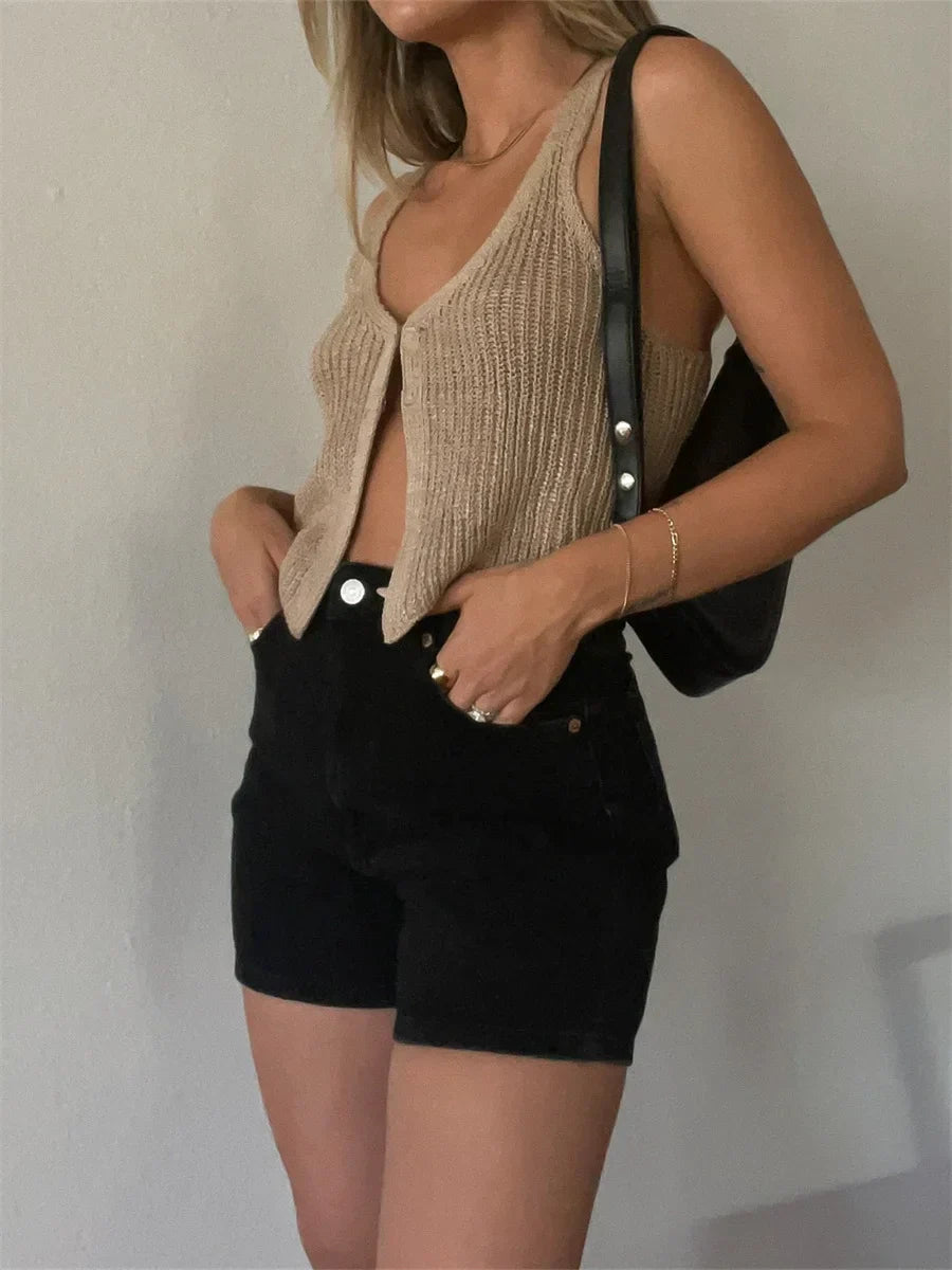 Yest Buttoned Knit Top by SIENA - image 2