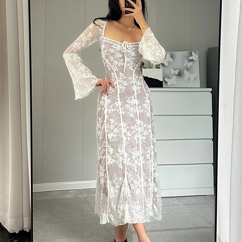 Ispanyol Lace Maxi Dress by SIENA
