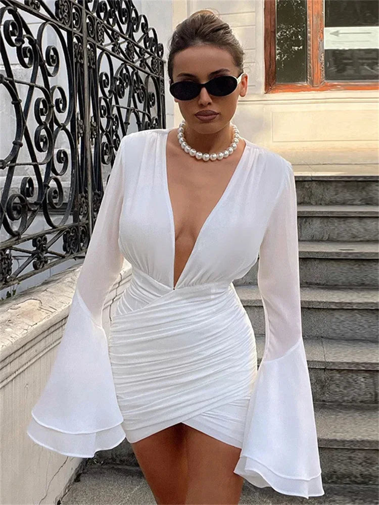 Drape Mesh Mini Dress by SIENA - image 3