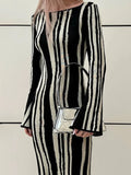 Zebra High Waist Maxi Dress by SIENA