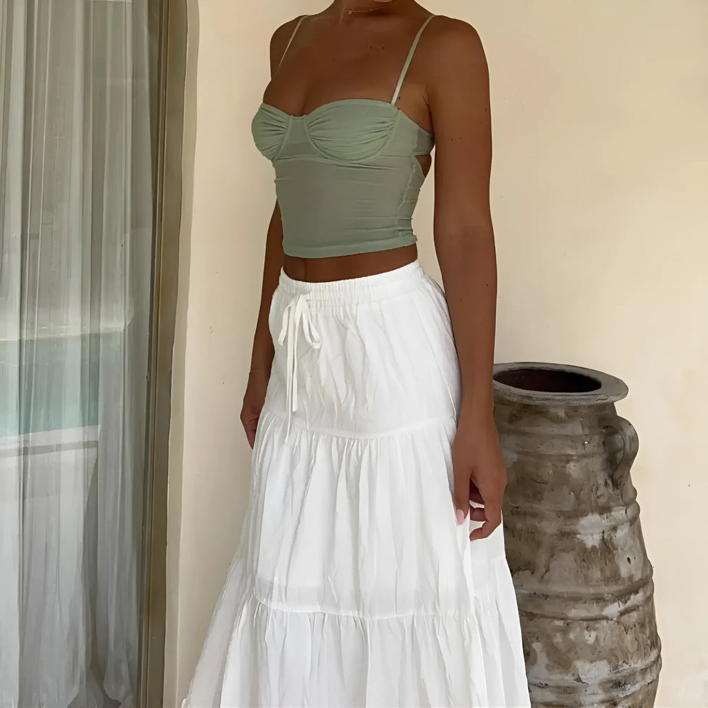 Dikis Pleated Maxi Skirt by SIENA - image 2
