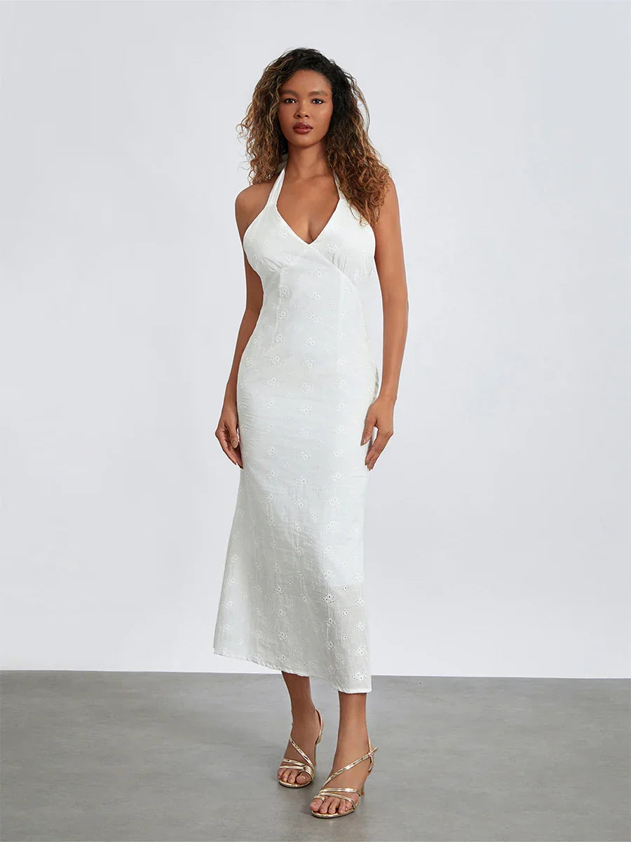 Desenli Printed Lace Dress by SIENA