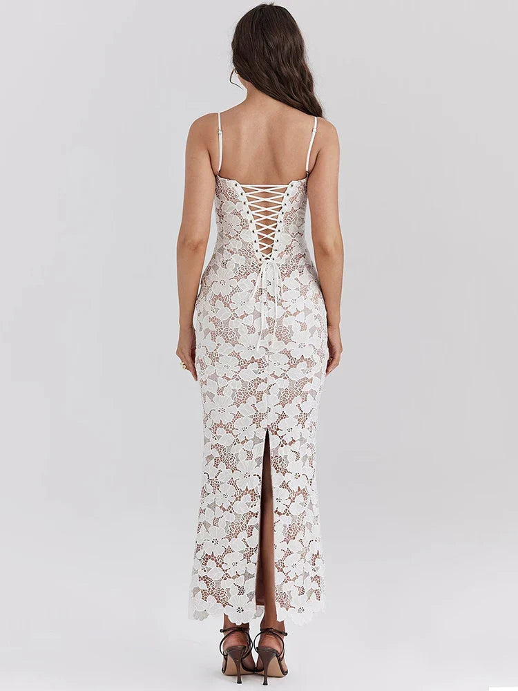 Noir Lace Maxi Dress by SIENA - image 3