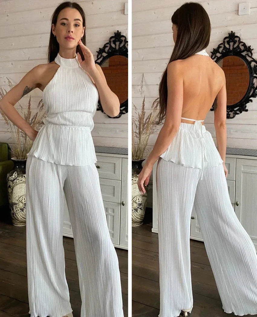 Boyundan Pleated Pants Set by SIENA - image 4