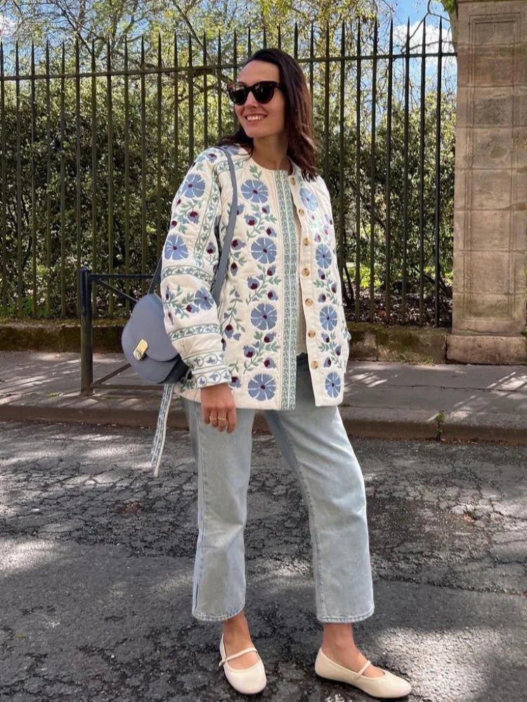 Cotton Floral Jacket by SIENA - image 3
