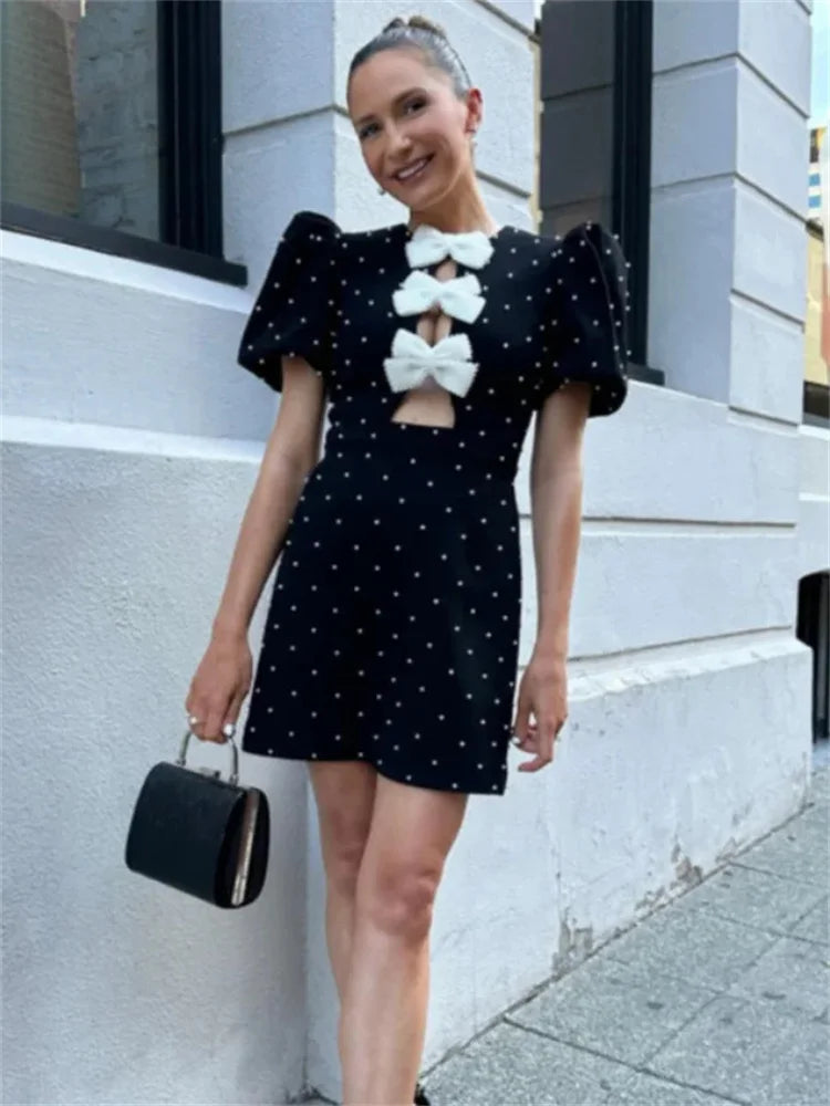 Karpuz Bow Mini Dress by SIENA - image 2