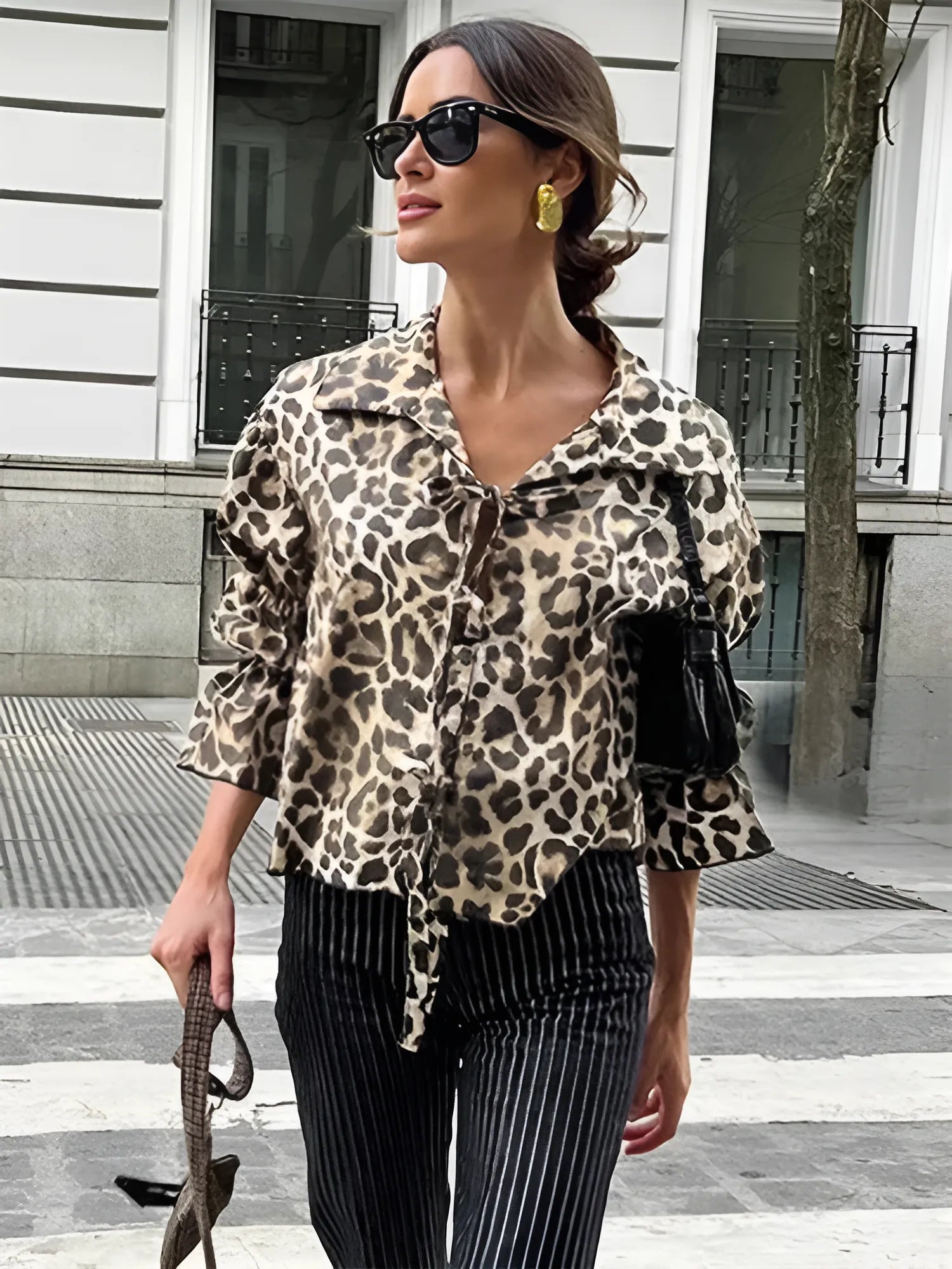 Leopar Lace Shirt by SIENA