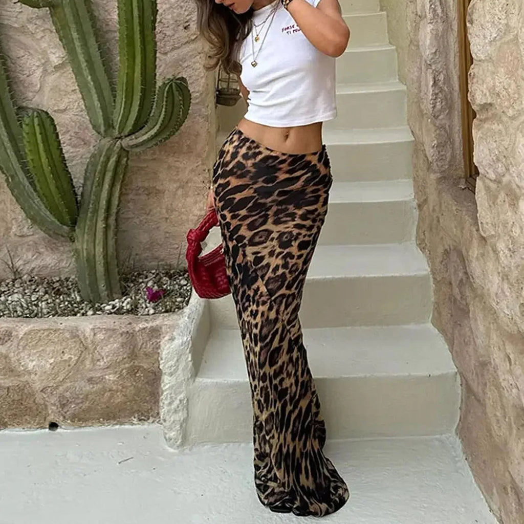 Leopar Mesh Maxi Skirt by SIENA - image 3