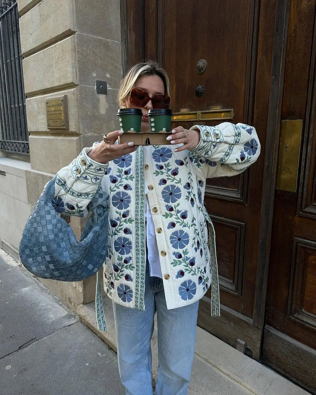 Cotton Floral Jacket by SIENA