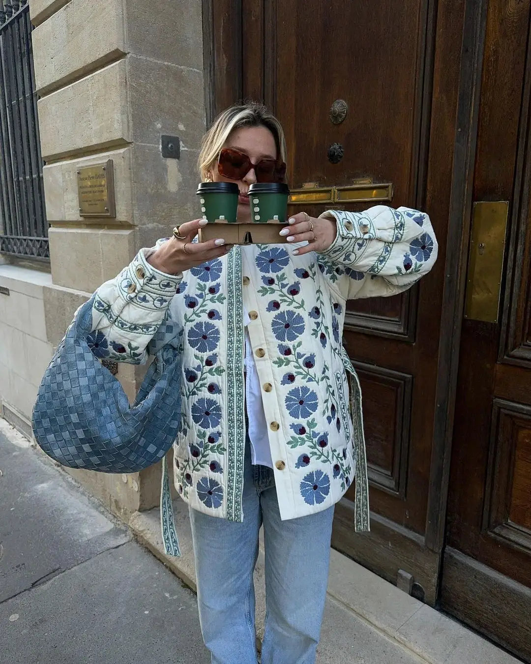 Cotton Floral Jacket by SIENA