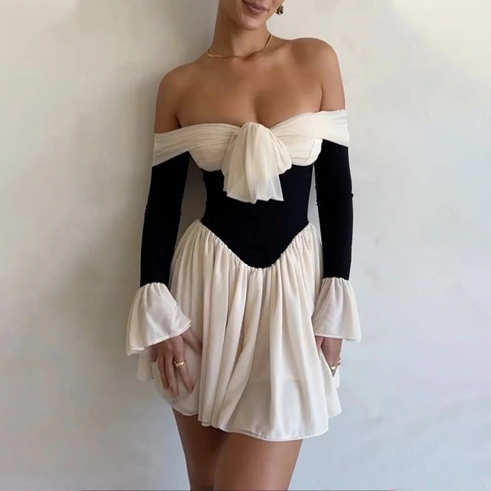 Gogus Pleated Mini Dress by SIENA