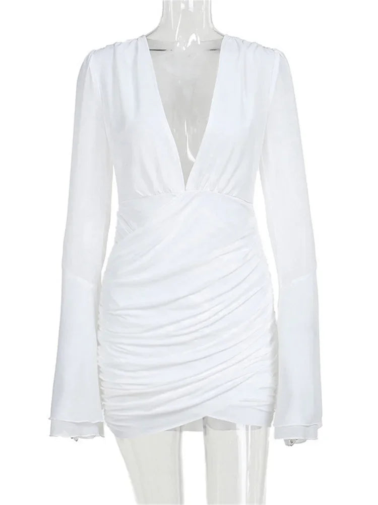 Drape Mesh Mini Dress by SIENA - image 4