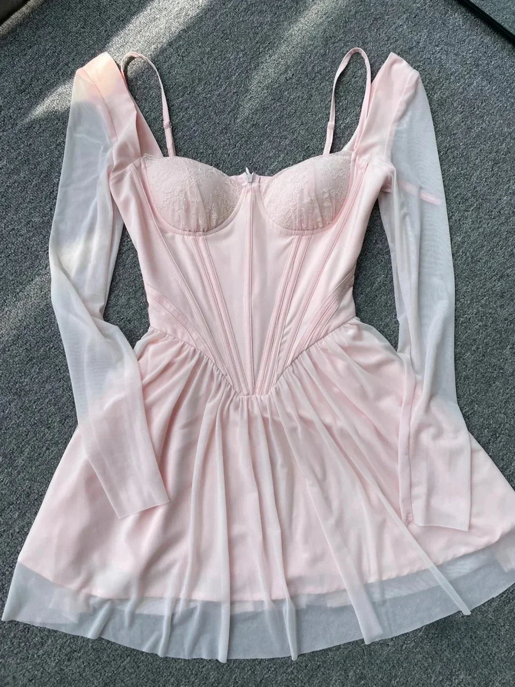 Pinky Corset Mini Dress by SIENA - image 7