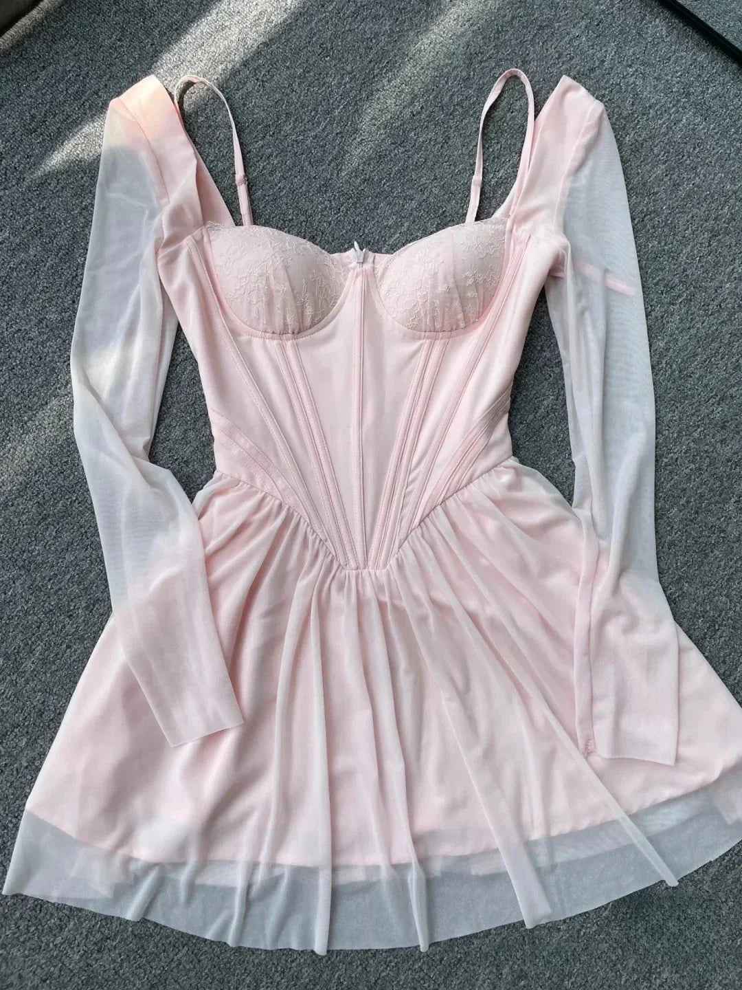 Pinky Corset Mini Dress by SIENA - image 7