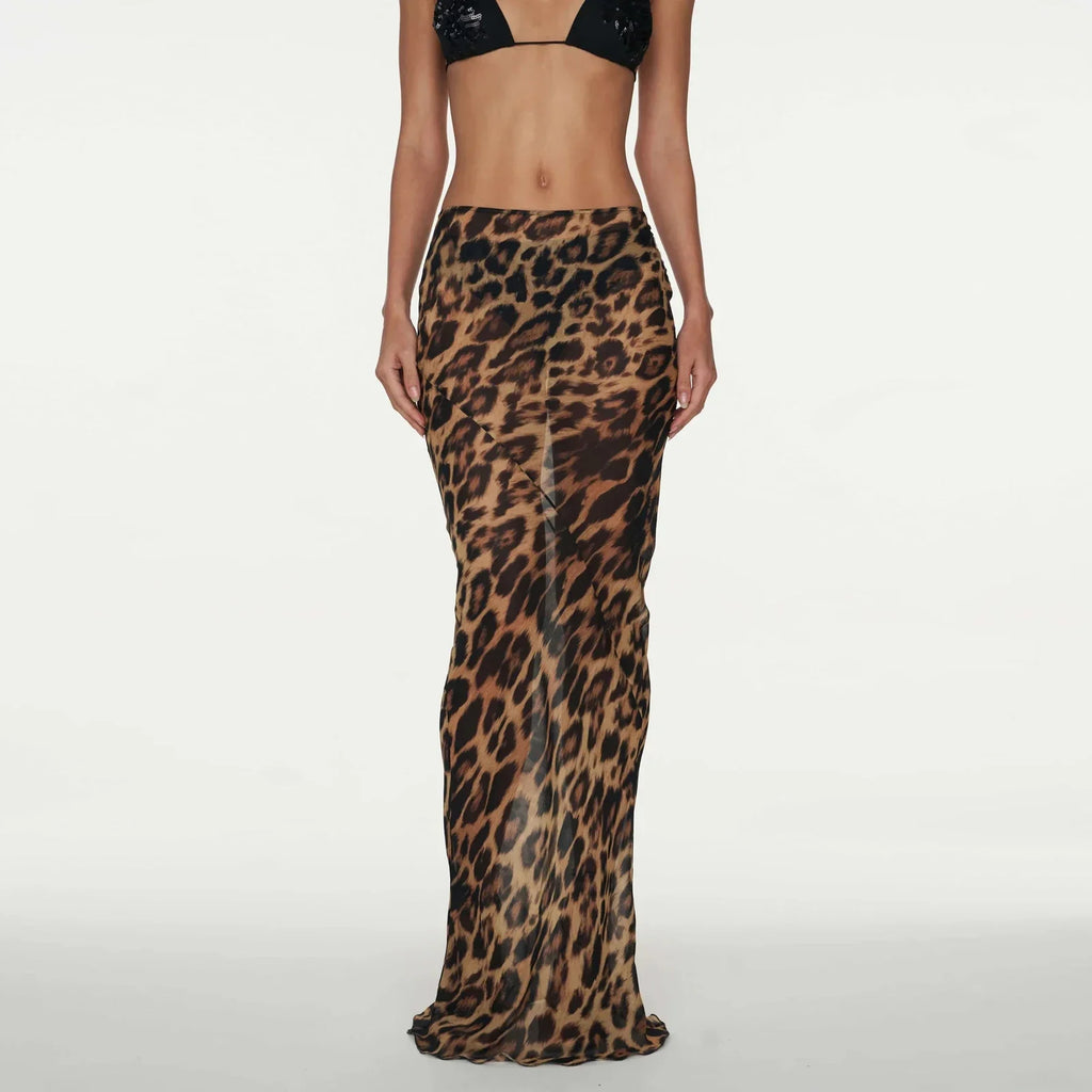 Leopar Mesh Maxi Skirt by SIENA - image 6