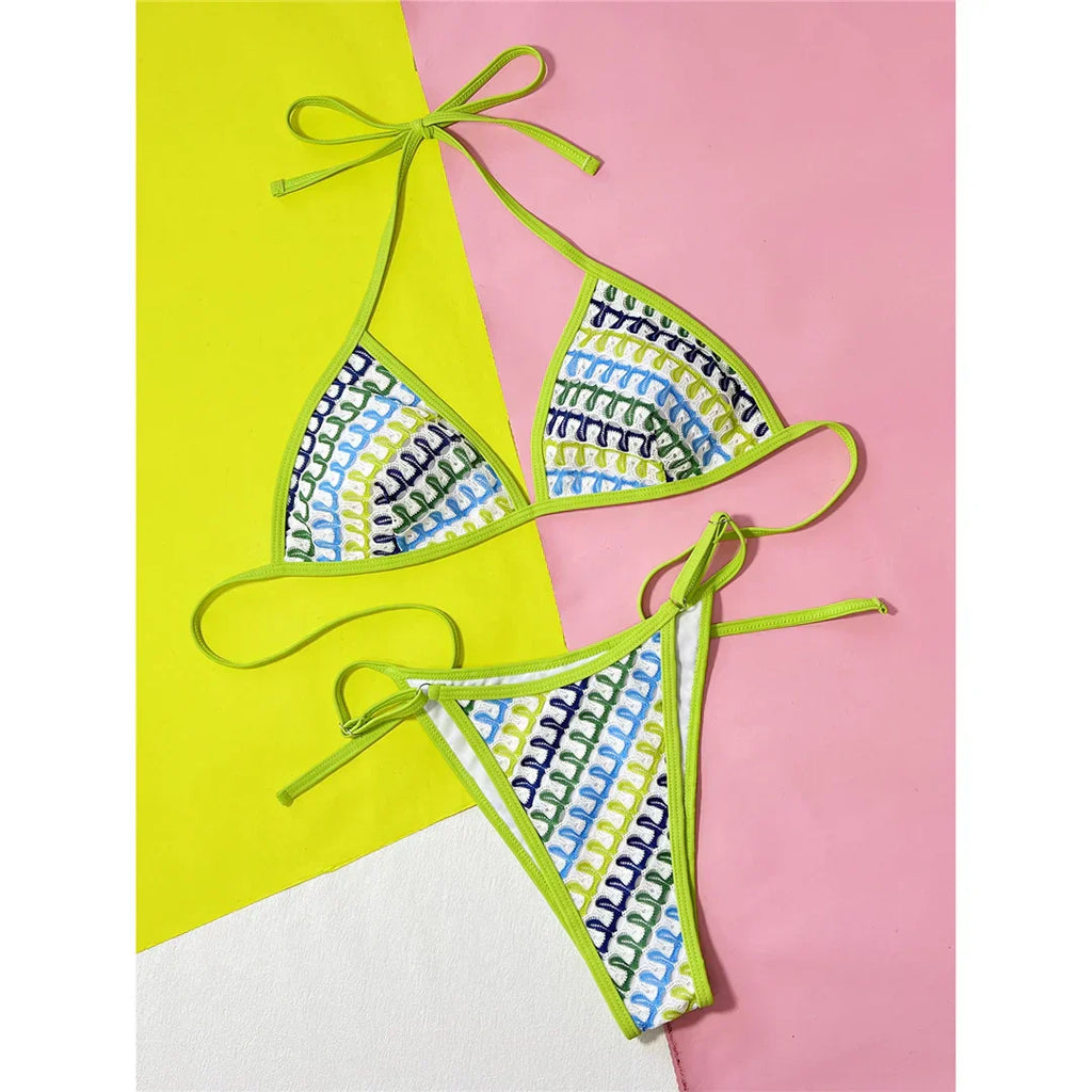 Printed Halter Bikini Set by SIENA - image 2