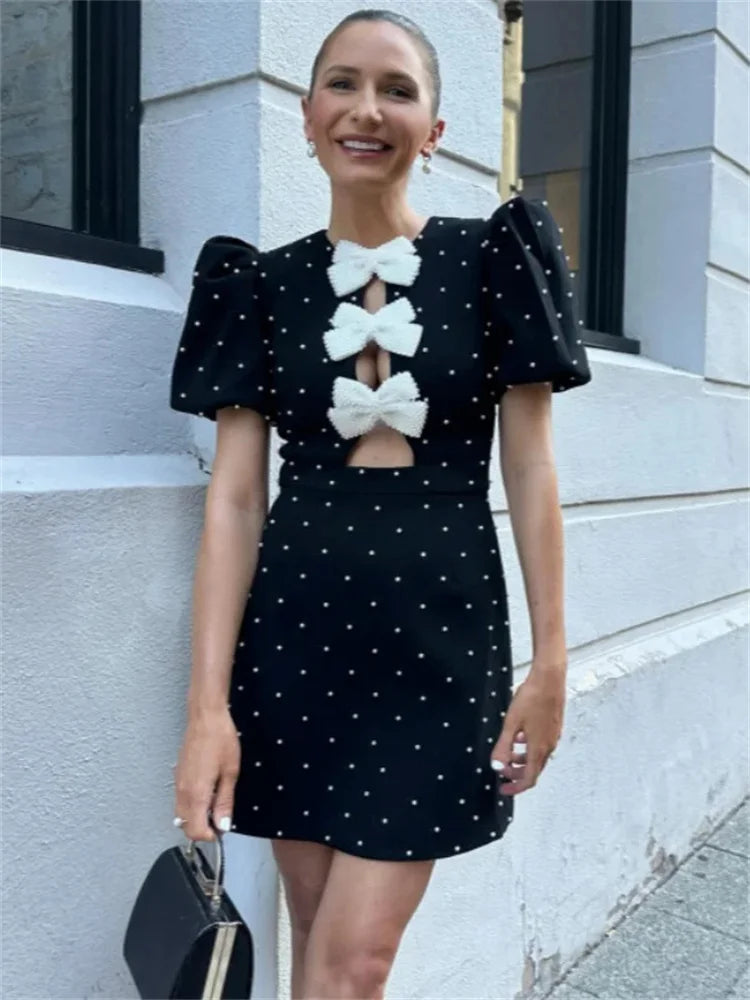 Karpuz Bow Mini Dress by SIENA - image 3