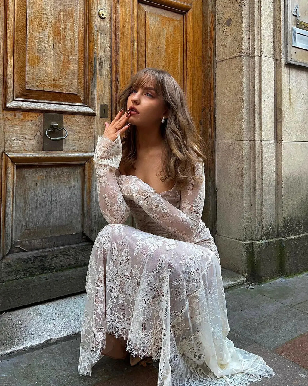 Vintage Lace Maxi Dress by SIENA - image 3