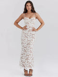 Noir Lace Maxi Dress by SIENA