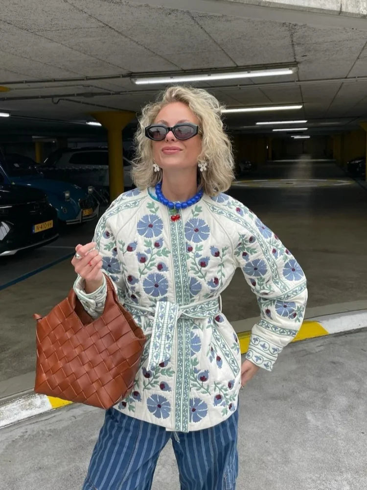 Cotton Floral Jacket by SIENA - image 2