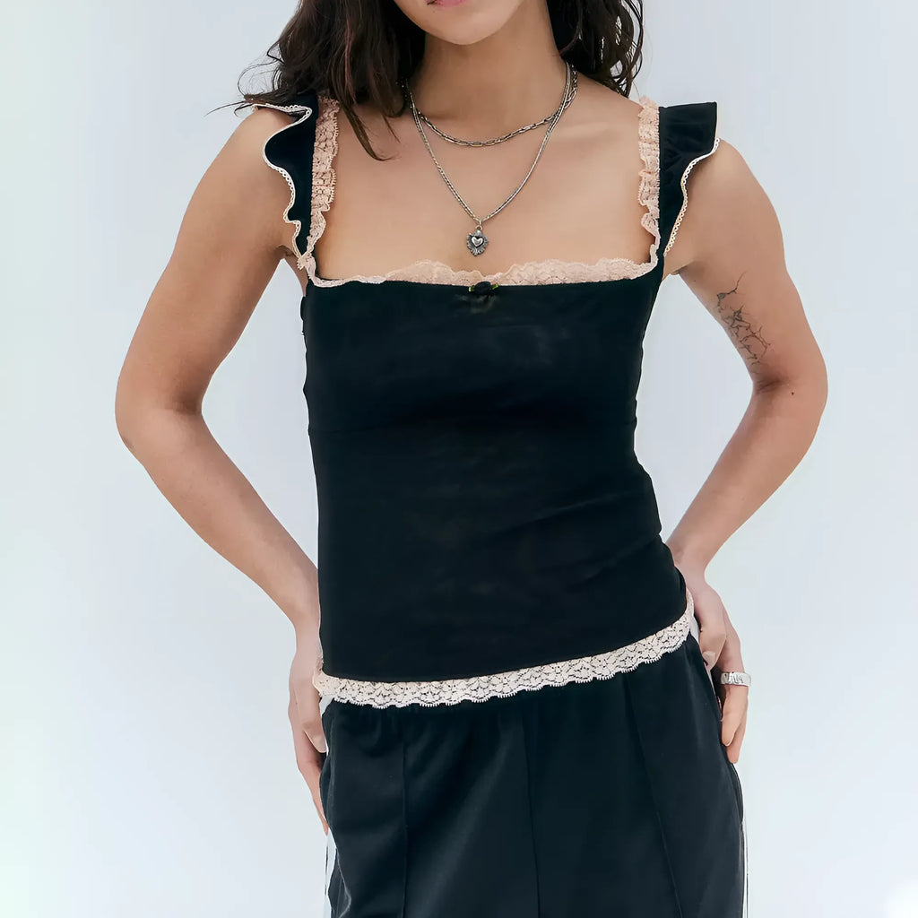 Mesh Lace Shirt by SIENA