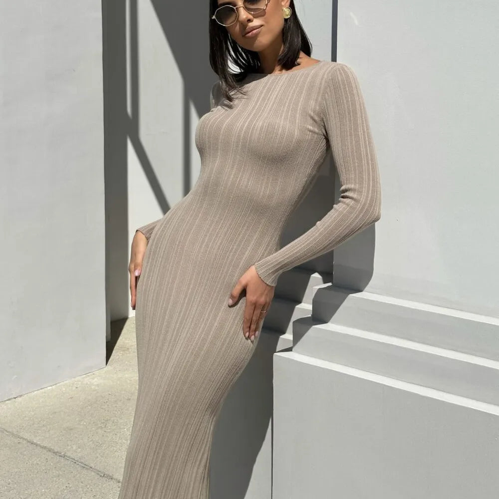 High Waist Knit Maxi Dress by SIENA - image 6