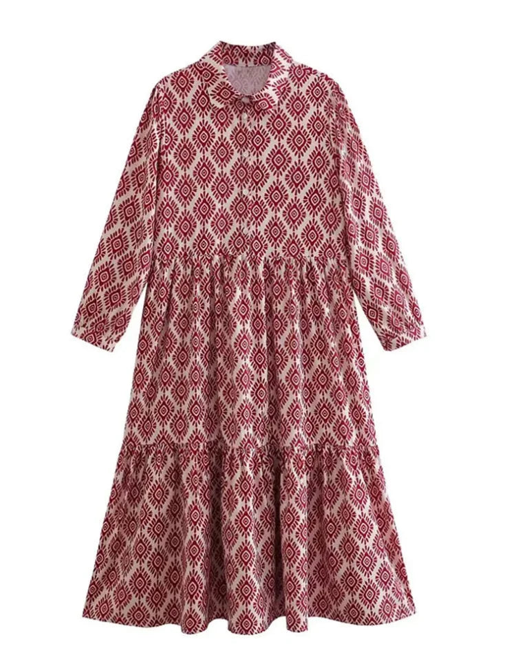 Printed Bubble Maxi Dress by SIENA - image 7