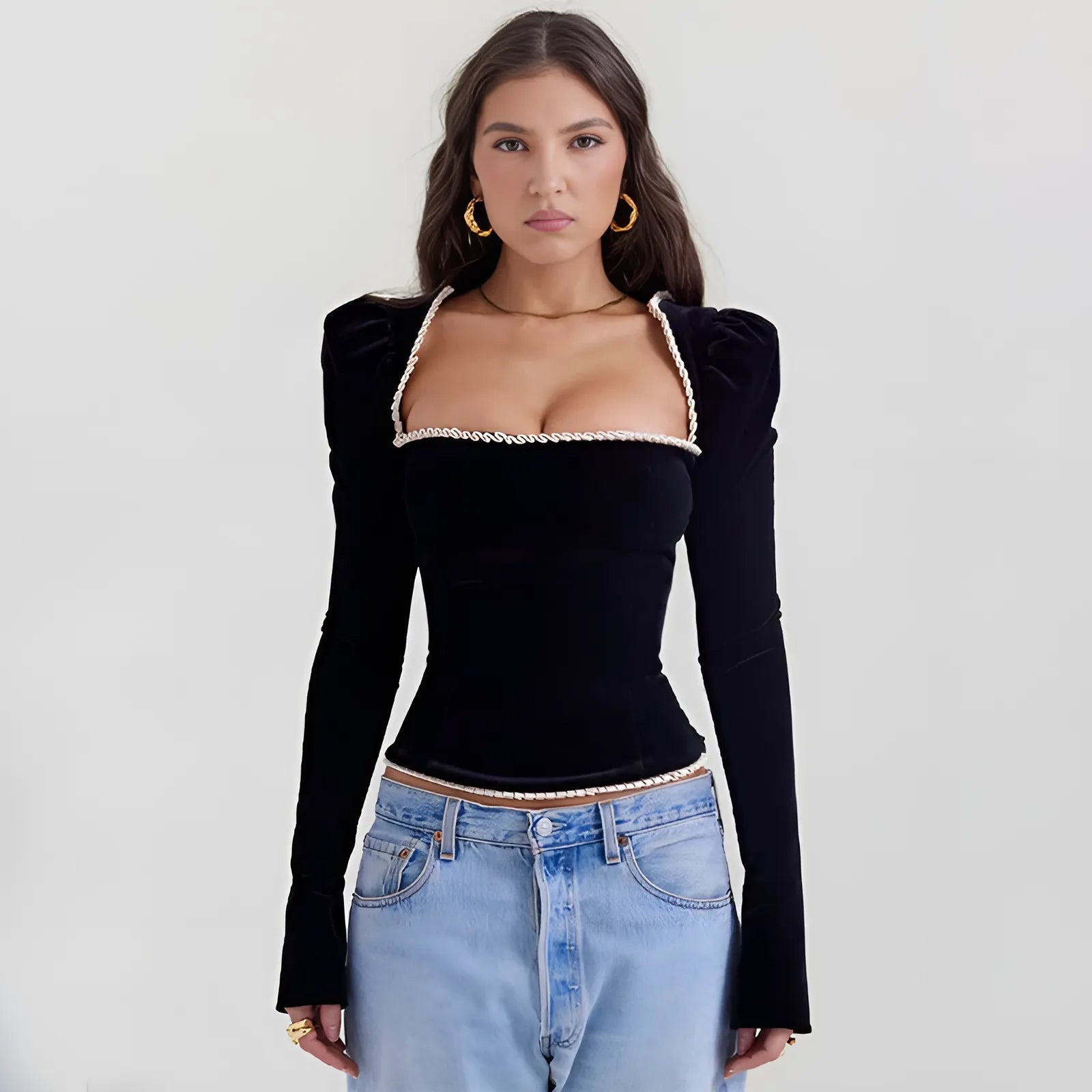 Fransz Velvet Corset Top by SIENA