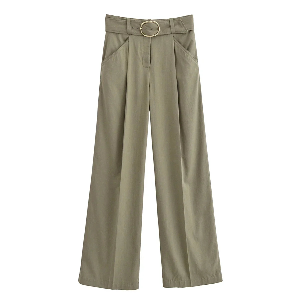 Dokumlu High Waist Pants by SIENA