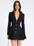 Pleated Mini Dress by SIENA