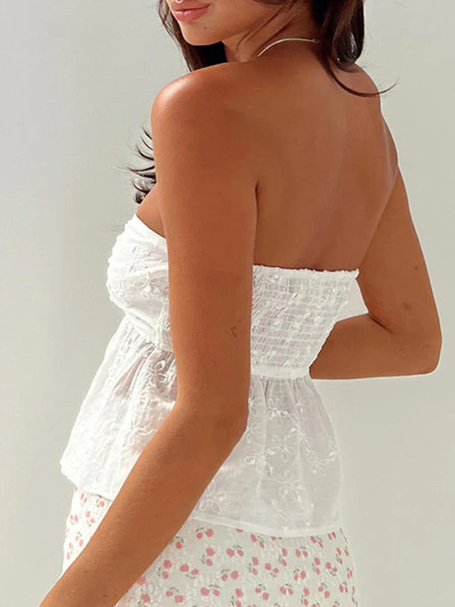 Straplez Floral Corset Top by SIENA - image 3