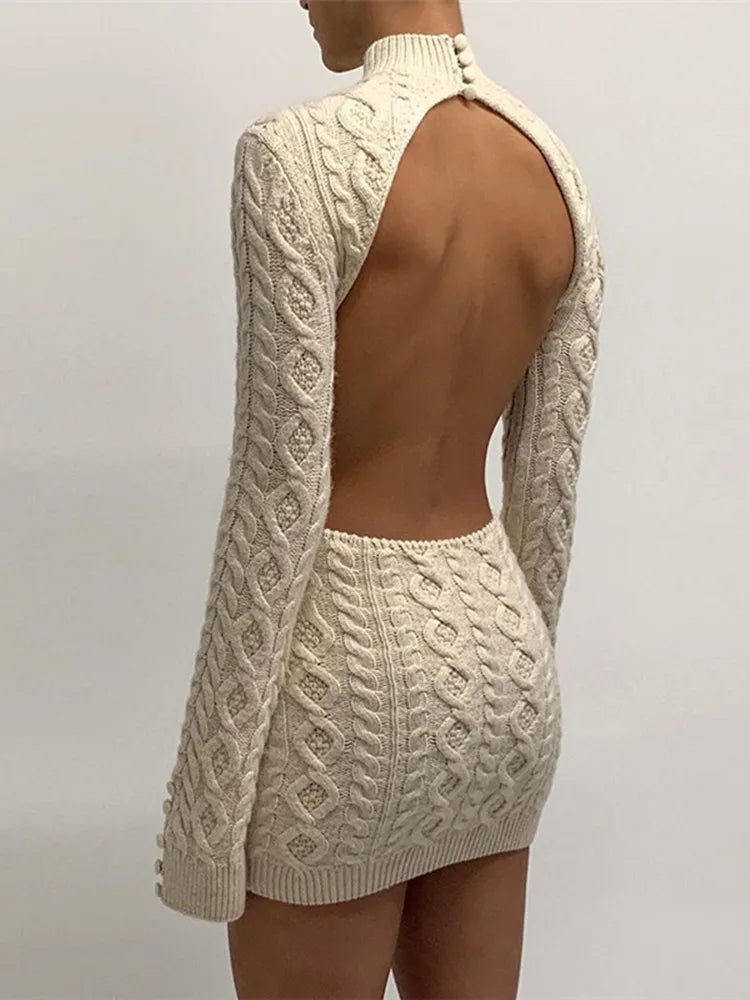 Balkc Knit Mini Dress by SIENA - image 3