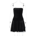Ruffle Velvet Mini Dress by SIENA - image 9