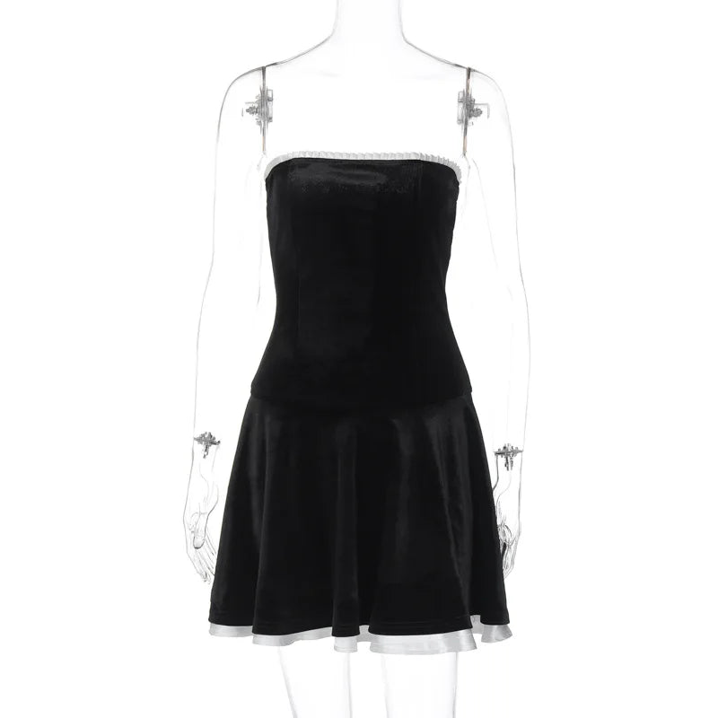 Ruffle Velvet Mini Dress by SIENA - image 7