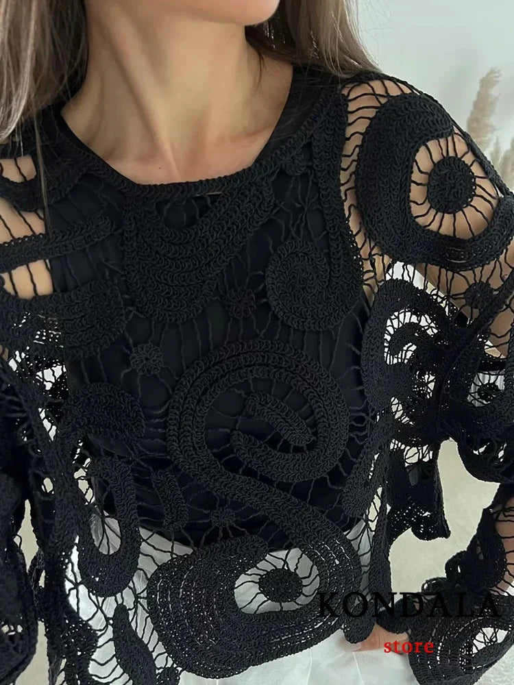 Kondala Lace Knit Top by SIENA