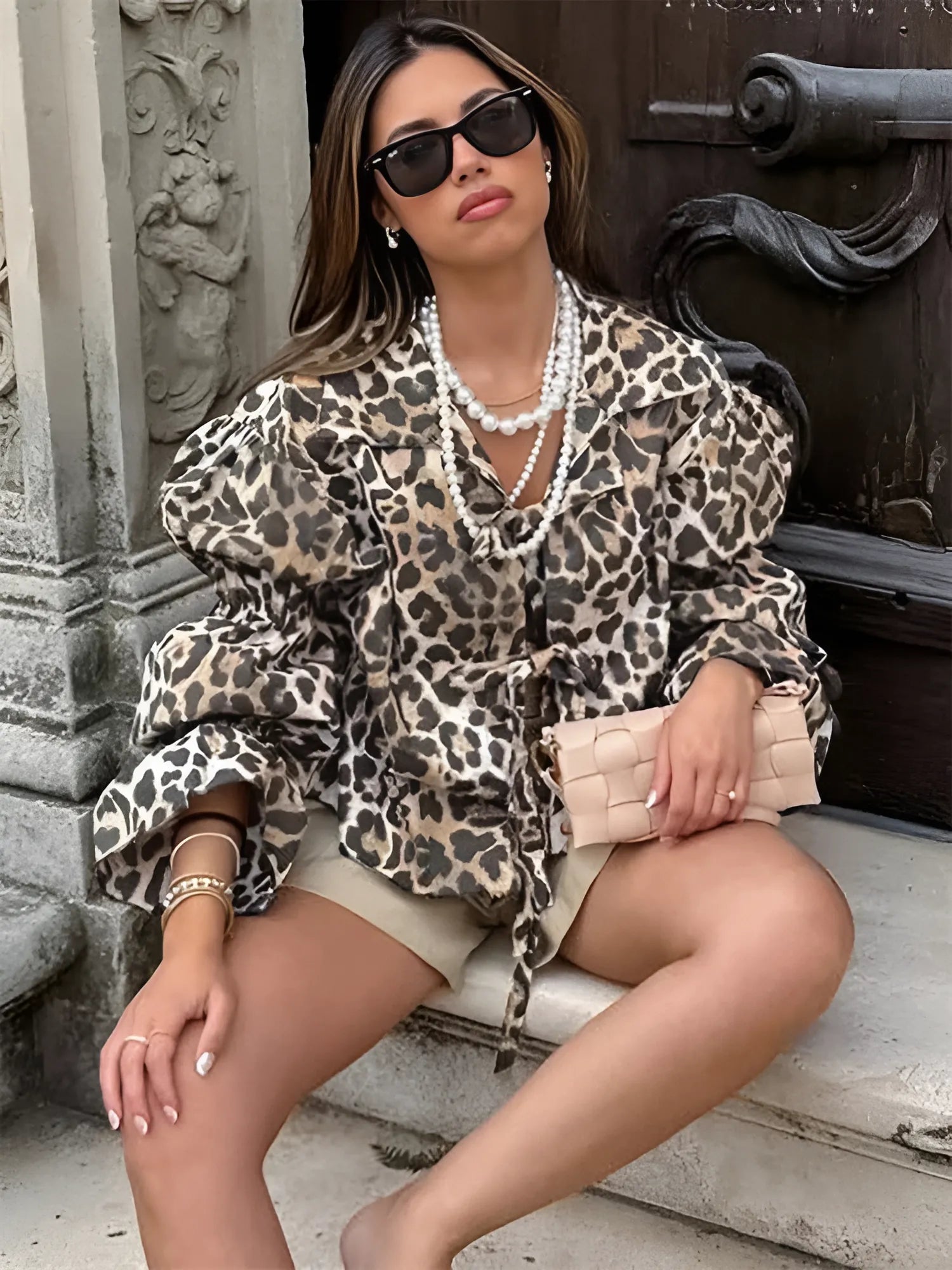 Leopar Lace Shirt by SIENA - image 5