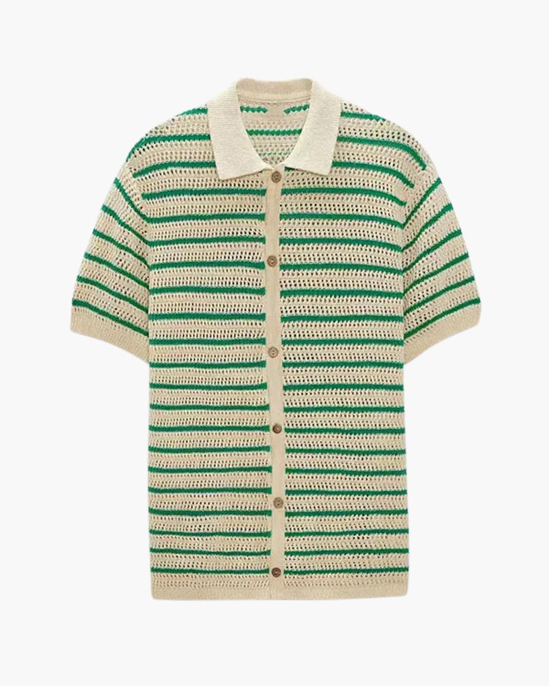 Marbella Knitted Button Shirt