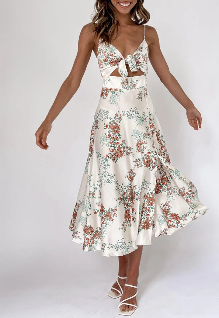 Saten Linen Satin Dress by SIENA - image 15