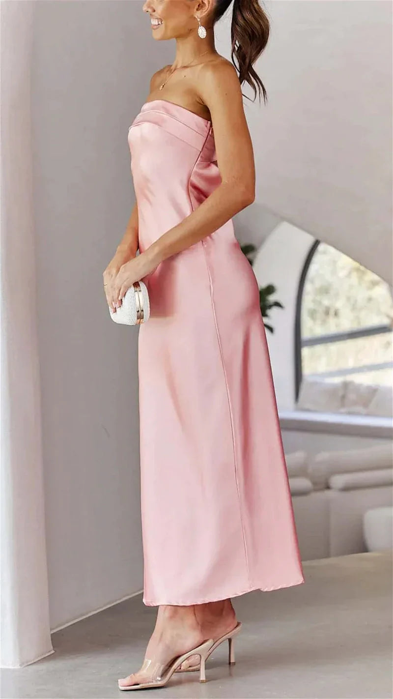 Saten Satin Maxi Dress by SIENA - image 12